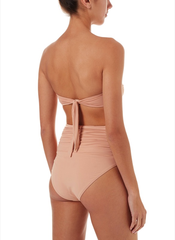 Melissa Odabash Lyon Padded Bandeau Bikini In Nude