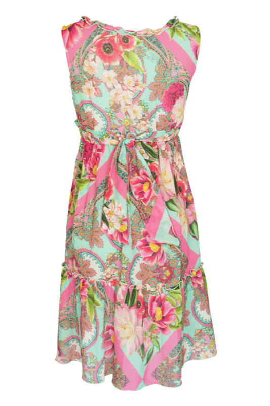 Kleid in Multicolor mit Blütenprint