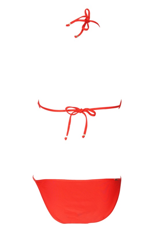 Monokini mit Häkeldetails in Rot
