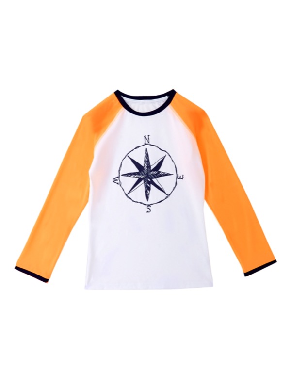 Girls Key West Swim Shirt Orange