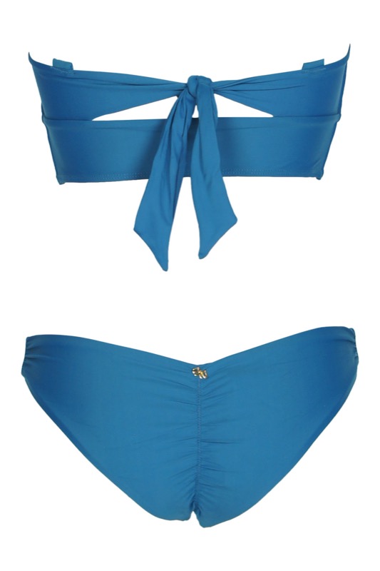 Island Blue Padded Bandeau Bikini