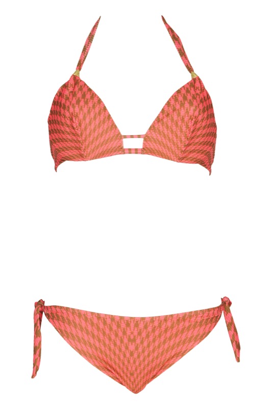 Bügel Bikini mit geometrichem Muster