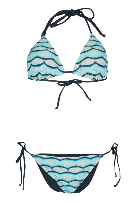 Belisa Padded Triangel Bikini blau