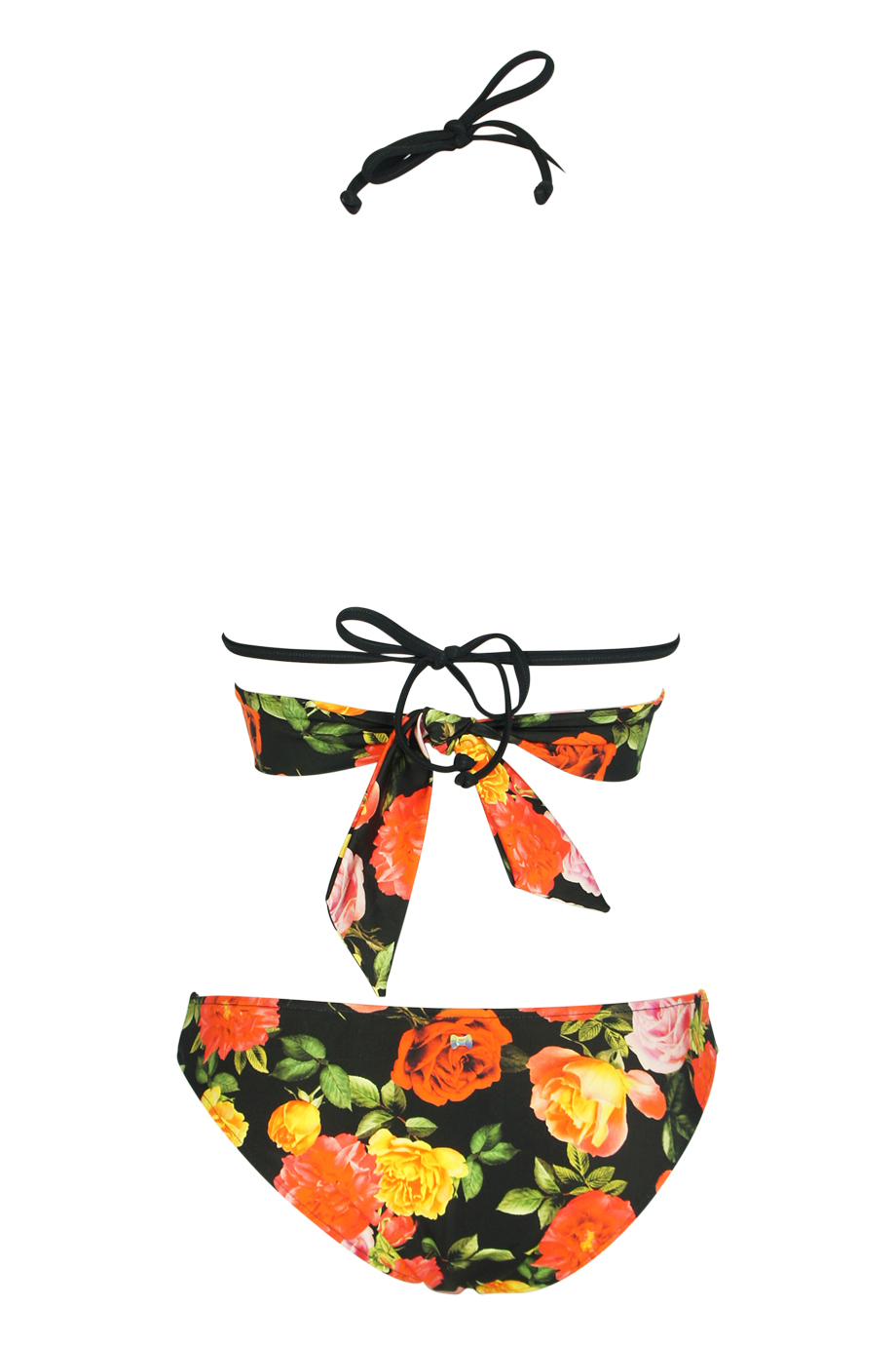 Rose Padded Triangel Bikini mit Blumenprint