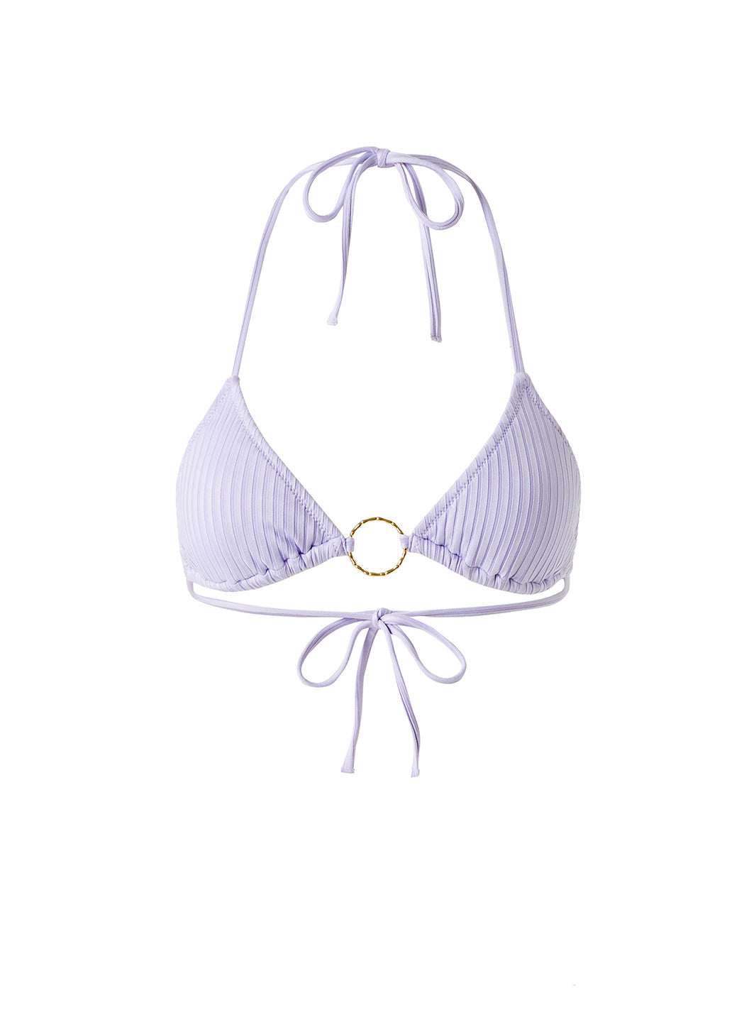 Miami Padded Triangel Bikini Lavender Ribbed