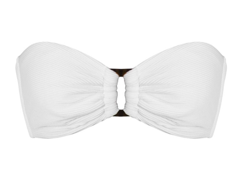 White Pearl Padded Bandeau Bikini