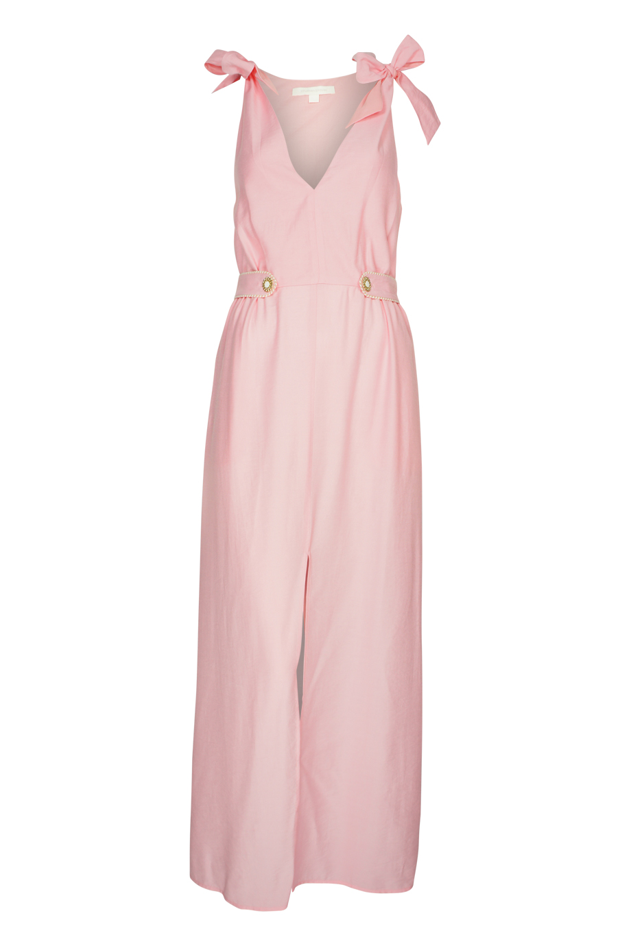 Piped Luxe Maxikleid Rosa