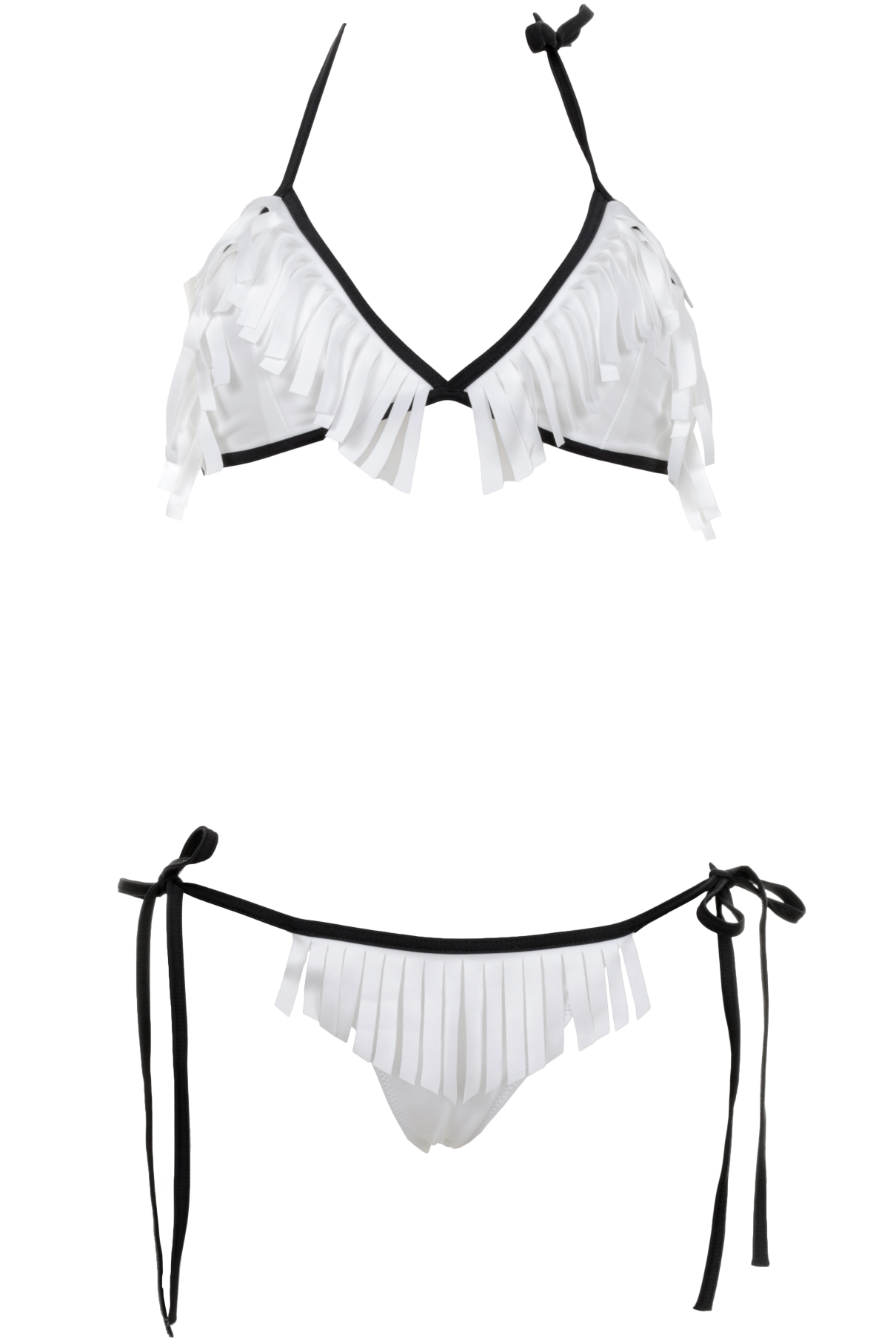 SUMARIE | Babylon schwarz Triangle Bikini in Schwarz / Weiß mit hinreißende...