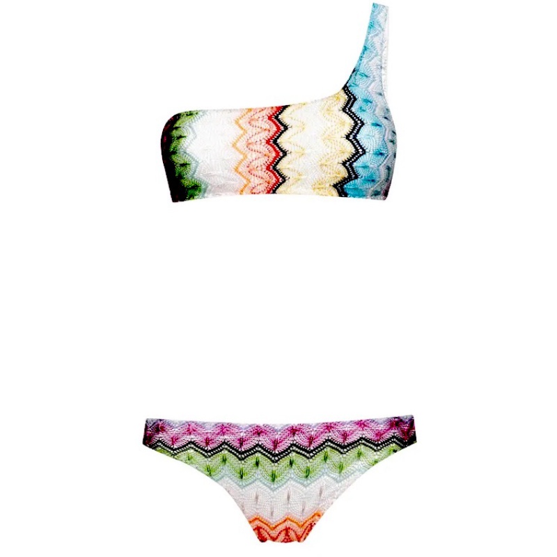 Asymmetrische Bikini Multicolor