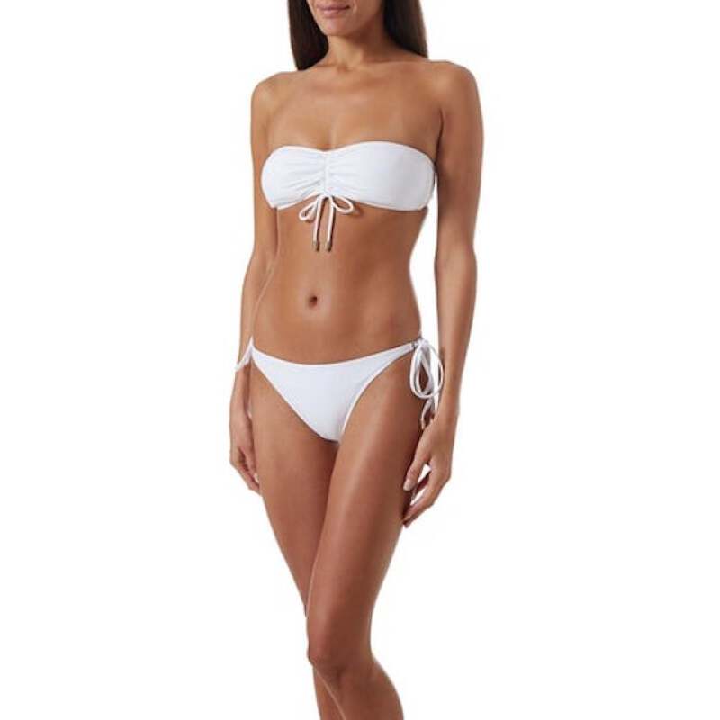 Florence Padded Bandeau Bikini White