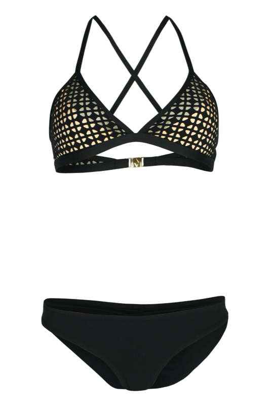 Brissa lasergeschnittener Triangel Bikini