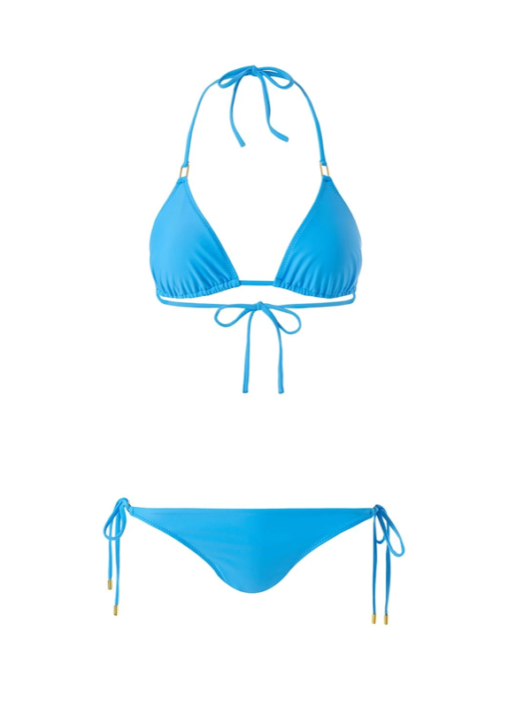Cancun Padded Triangel Bikini Azure