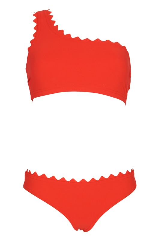 Ines Asymmetrischer Bikini Rot