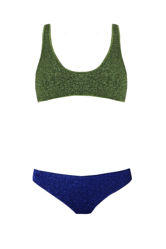 Sporty Lumiére Bikini grün/blau